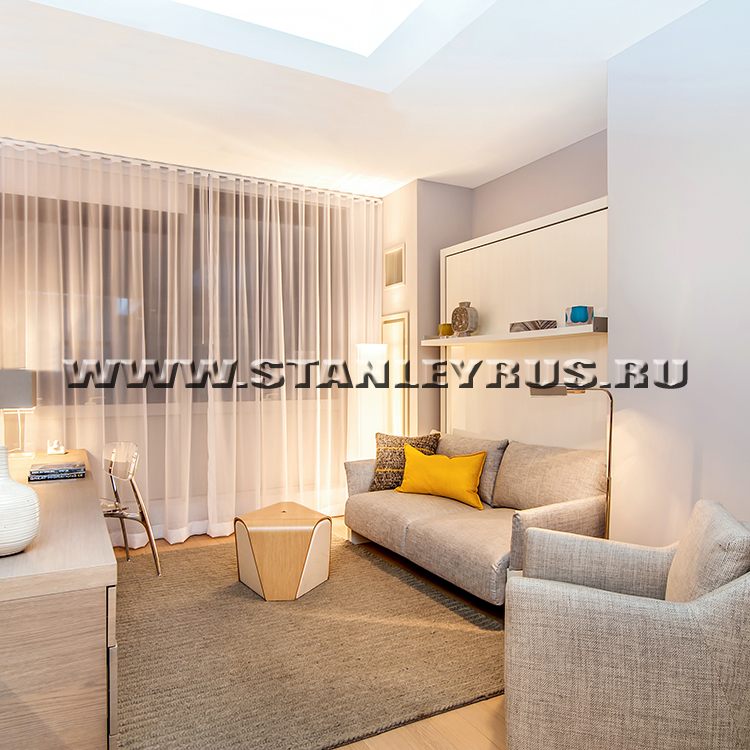 Nuovoliola self standing queen size wall bed open Nuovoliola self standing queen size wall bed open